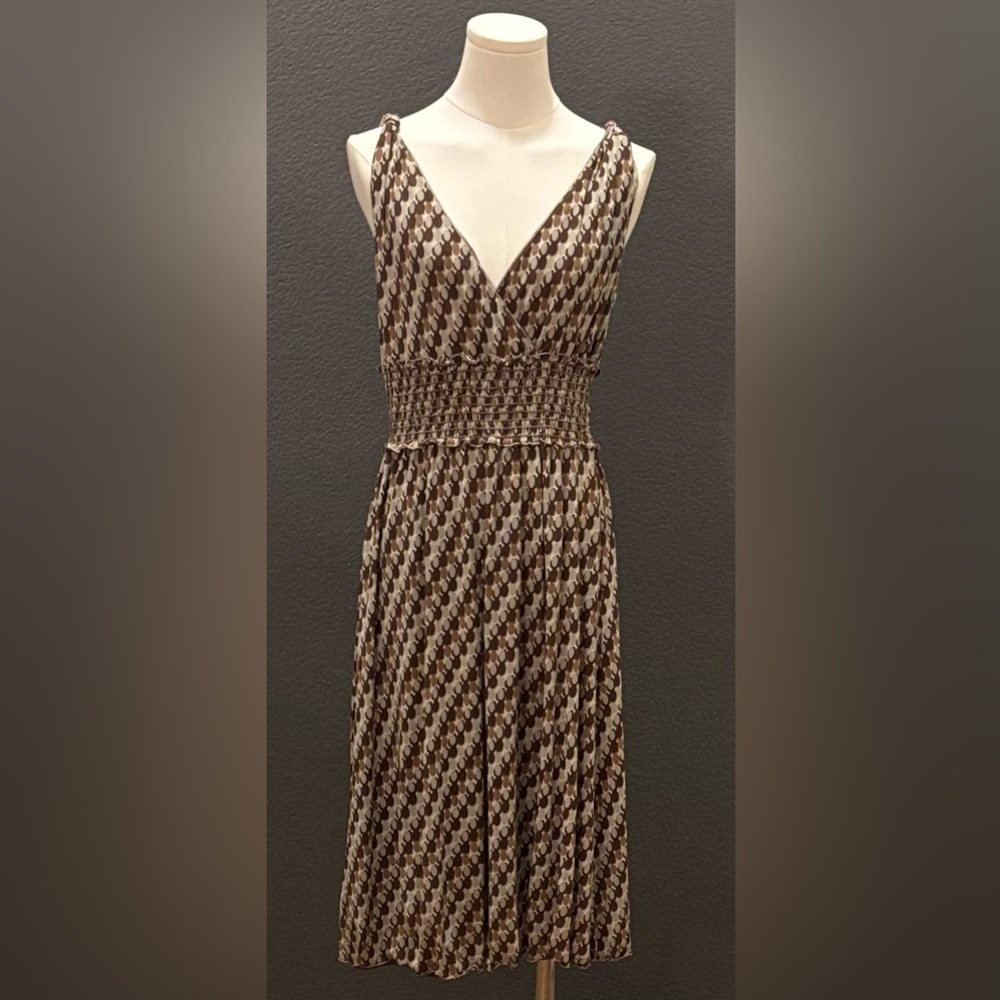 🍒3/$90🍒 🔔$2/$80🔔STUDIO M - circular pattern mesh midi/maxi sleeveless dress